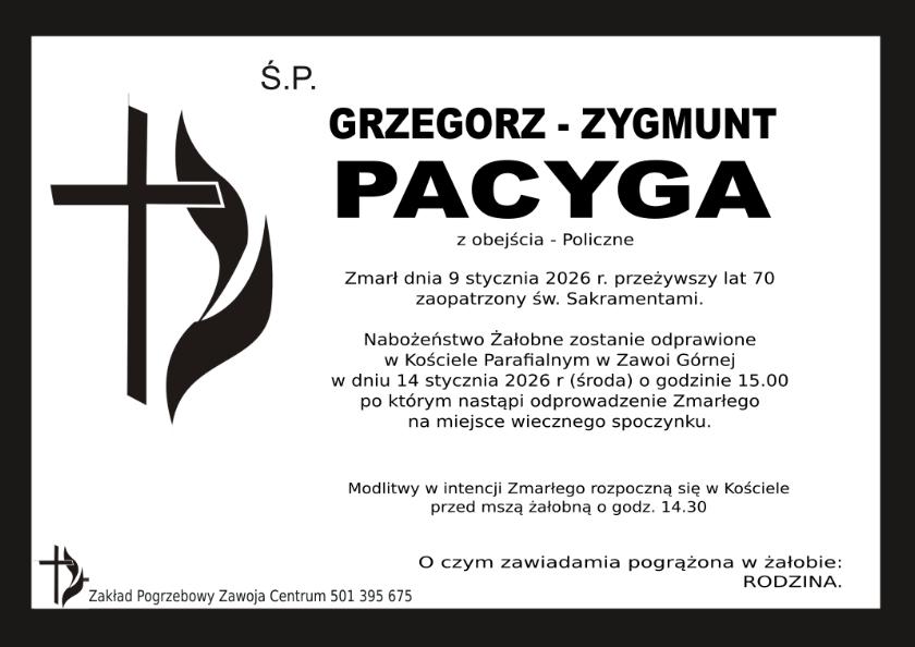 GRZEGORZ   ZYGMUNT PACYGA