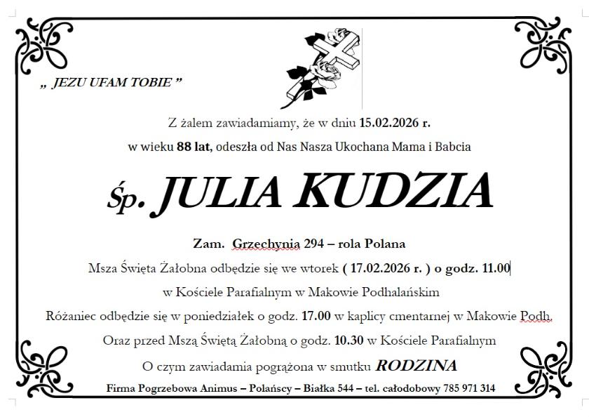 JULIA KUDZIA