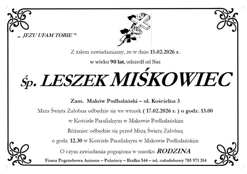 LESZEK MIŚKOWIEC
