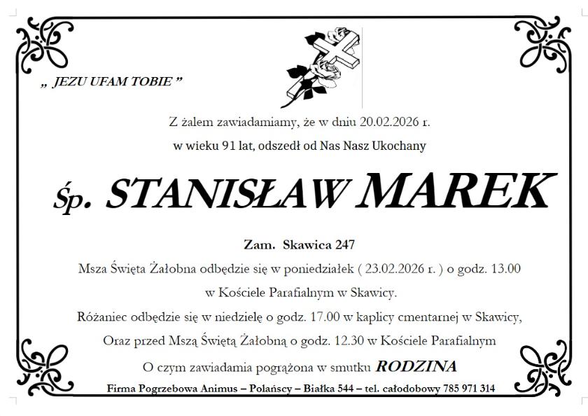 STANISŁAW MAREK 