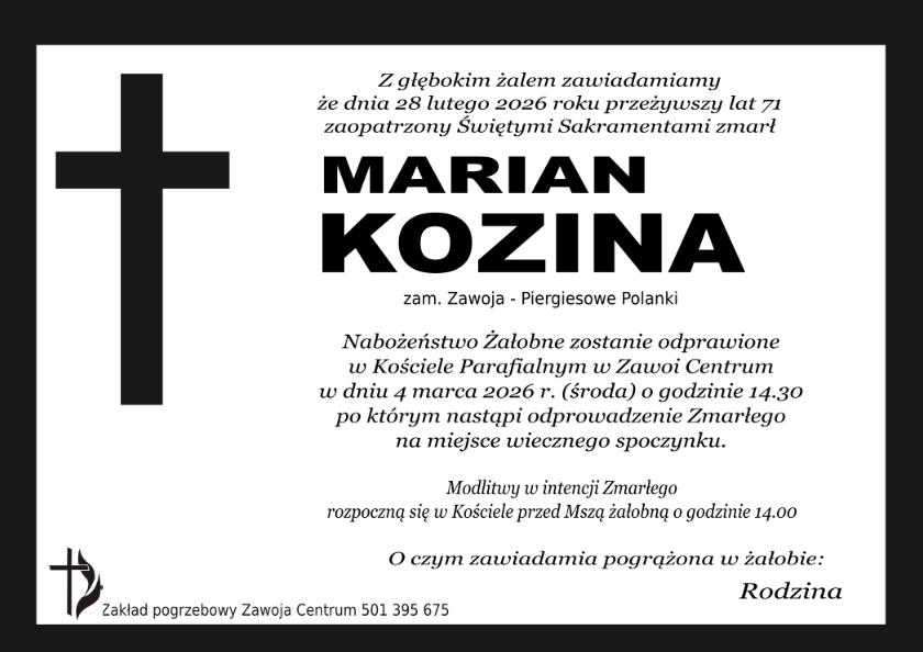 MARIAN KOZINA