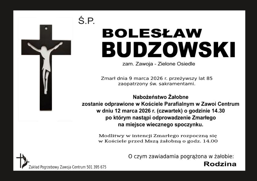 BOLESŁAW BUDZOWSKI