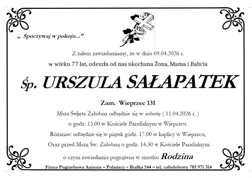 URSZULA SAŁAPATEK