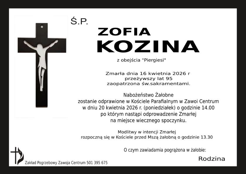ZOFIA KOZINA