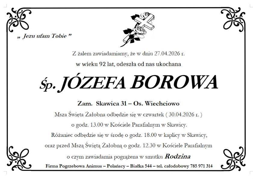 JÓZEFA BOROWA