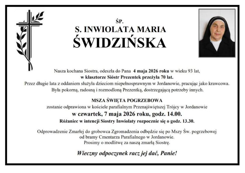 Inwiolata Maria Świdzińska