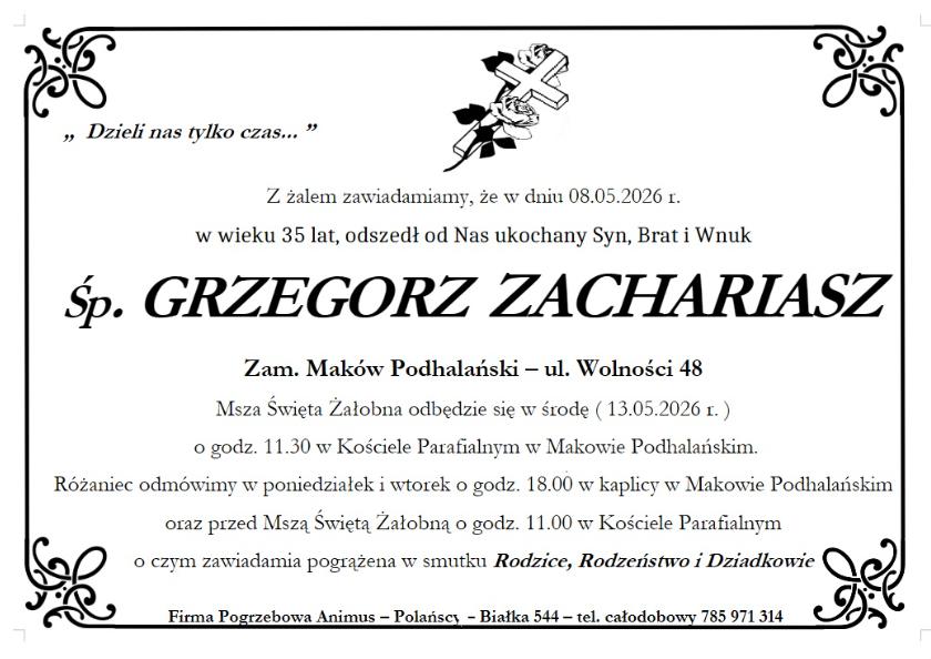 GRZEGORZ ZACHARIASZ 