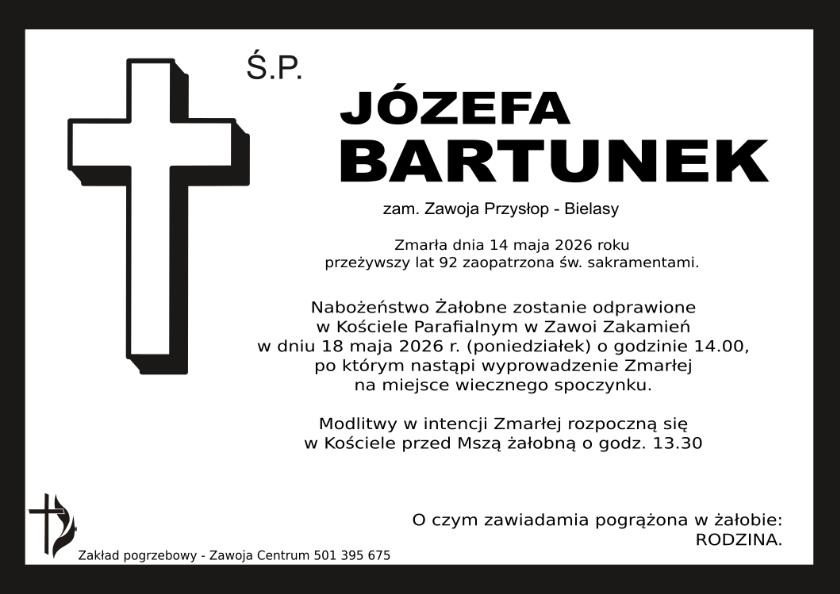 JÓZEFA BARTUNEK