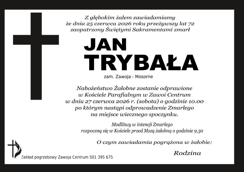JAN TRYBAŁA