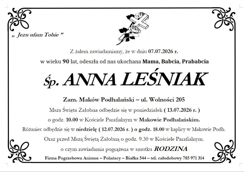 ANNA LEŚNIAK
