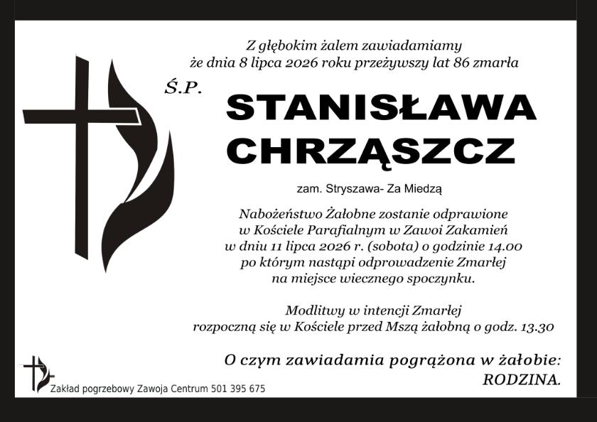 STANISŁAWA CHRZĄSZCZ