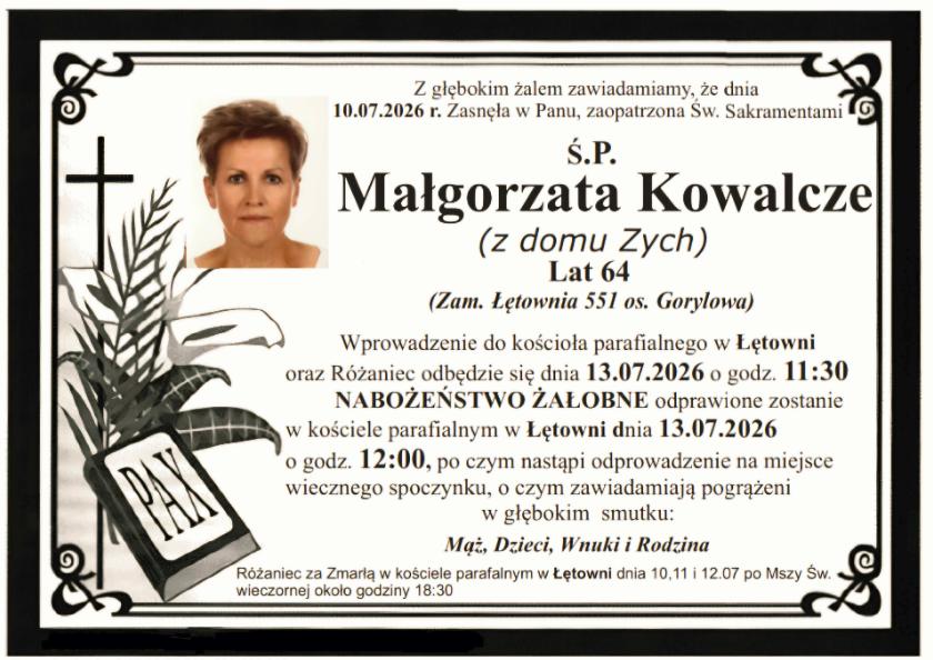 Małgorzata Kowalcze
