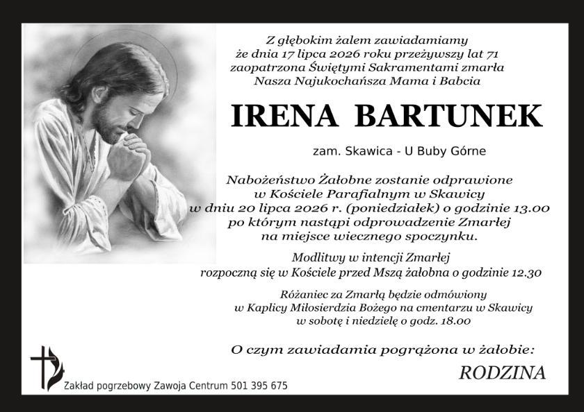 IRENA BARTUNEK