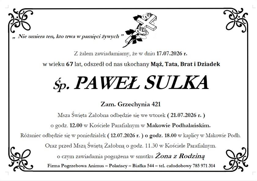PAWEŁ Sulka
