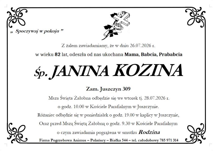 JANINA KOZINA 