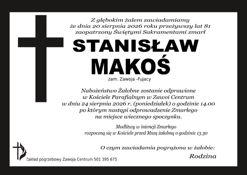 STANISŁAW MAKOŚ