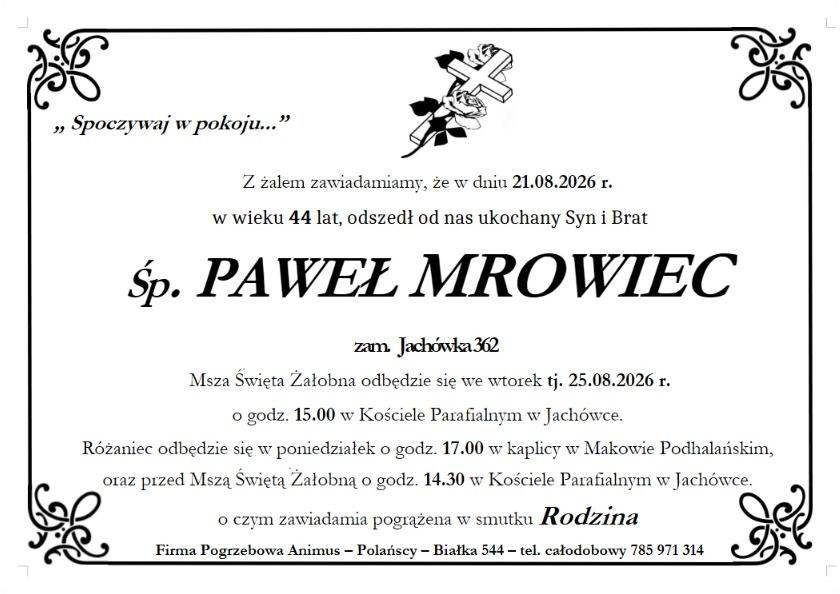 PAWEŁ MROWIEC