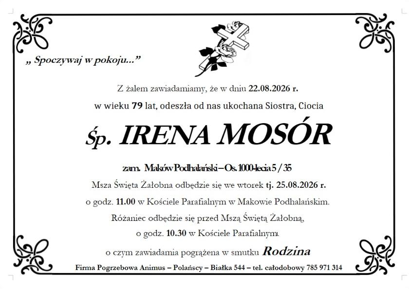 IRENA MOSÓR