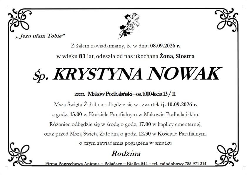 KRYSTYNA NOWAK