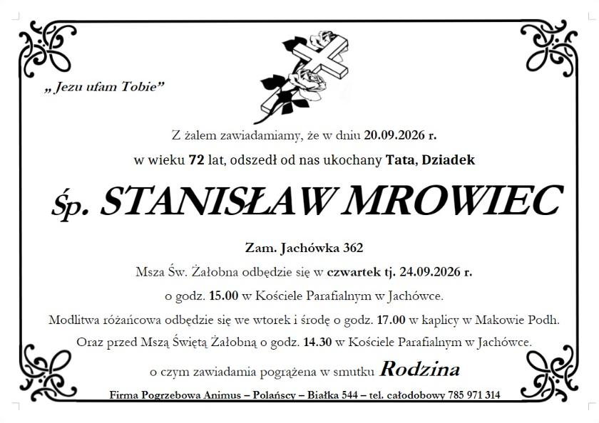 STANISŁAW MROWIEC