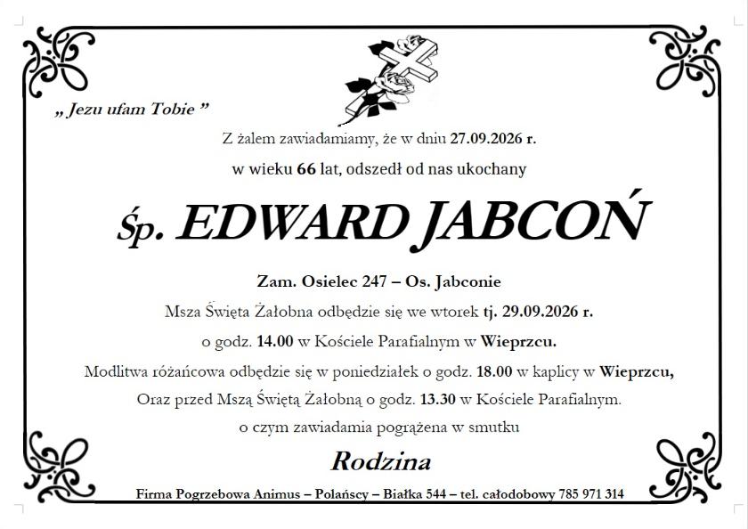 EDWARD JABCOŃ