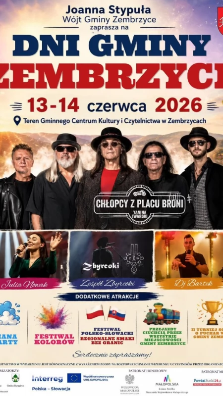 Zembrzyce szykują dwudniowe święto. W programie koncerty, konkursy i Piana Party
