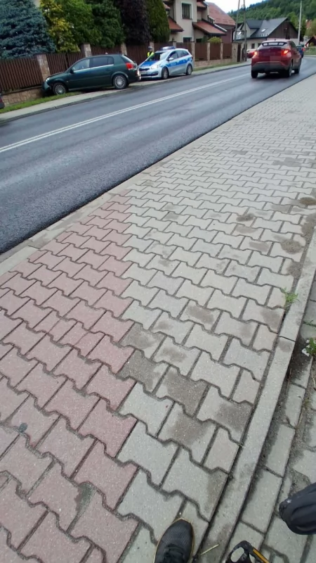 Kolizja w Makowie Podhalańskim 