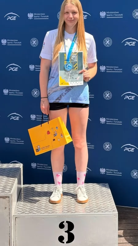Medal Mileny Łazarz z osobistą dedykacją