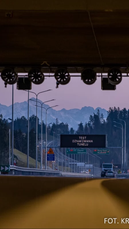 Czasowe zamknięcia tunelu na S7 w Naprawie. Kierowców czekają nocne utrudnienia