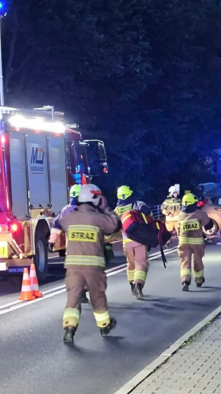 Poważny wypadek w Skawicy, droga jest zablokowana