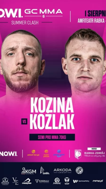 Sebastian Kozina, Robert Ceremuga i Konrad Kozina powalczą na gali N.O.W.I. Game Changer MMA 6