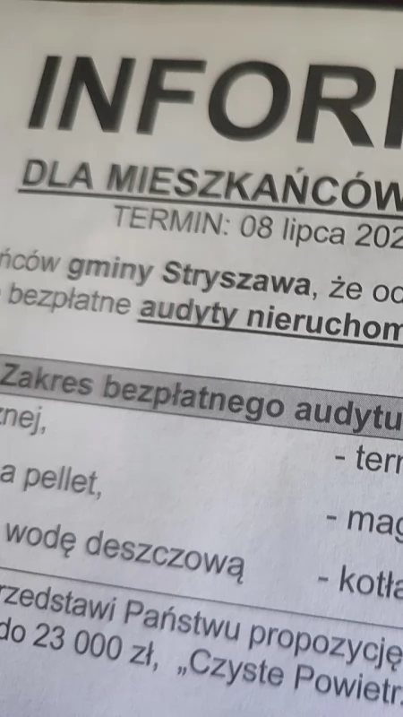 Uwaga na „urzędowe” zaproszenia. W powiecie suskim znów mylące oferty dotyczące fotowoltaiki