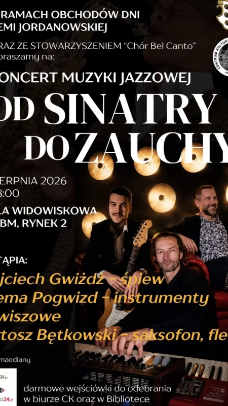 Jordanów zaprasza na jazzowy wieczór 