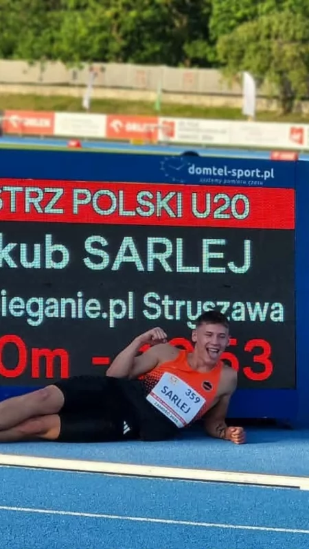 Nowr rekord życiowy i złoty medal Jakuba Sarleja