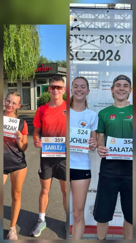 Jakub Sarlej, Julia Gruchlik i Natalia Skórzak z awansem do finałowych biegów o MP