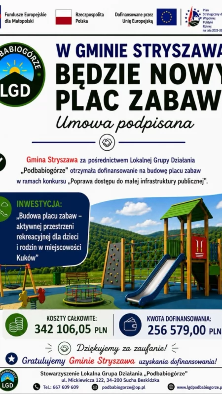 W Kukowie powstanie nowy plac zabaw. Umowa została podpisana
