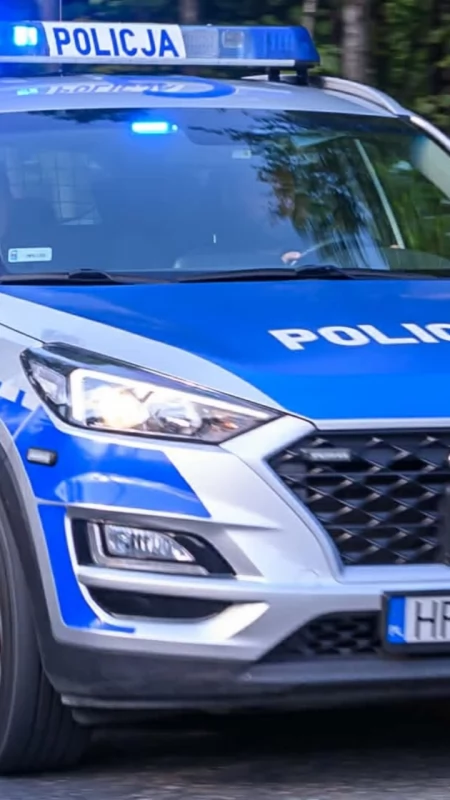 Ford Transit wypadł z drogi i przewrócił się w Lachowicach. Jedna osoba trafiła do szpitala