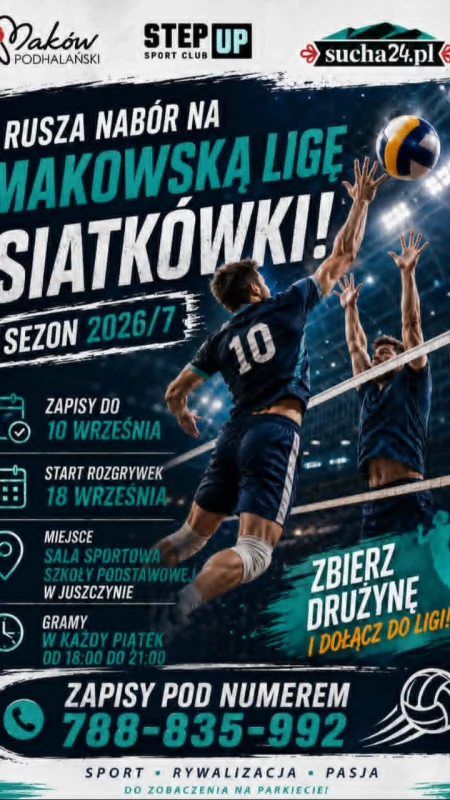 Rusza druga edycja Makowskiej Ligi Siatkówki o Puchar Burmistrza Makowa Podhalańskiego