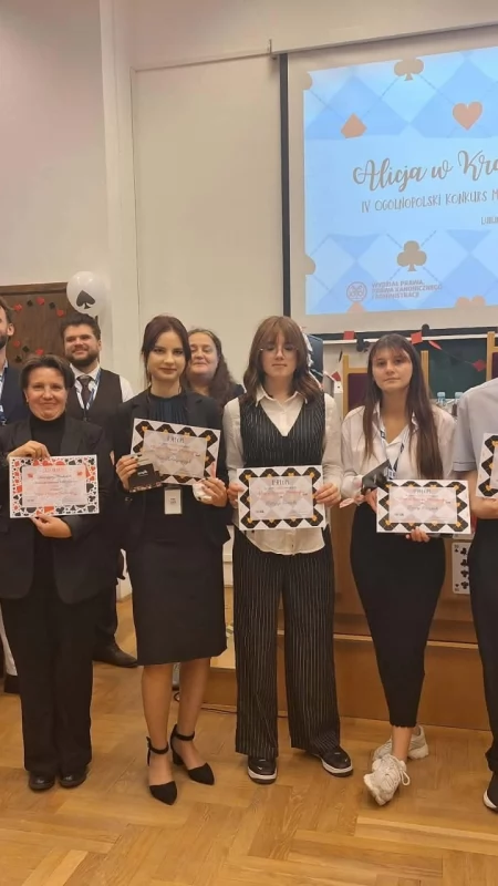 Uczniowie „Witosa” zdobyli indeksy na prawo! Drugie miejsce w finale konkursu na KUL
