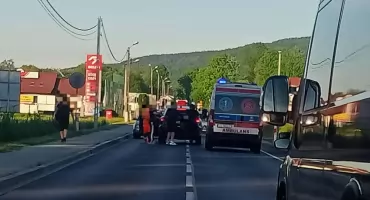 Zdarzenie drogowe w Budzowie. Są utrudnienia w ruchu