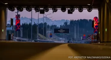 Czasowe zamknięcia tunelu na S7 w Naprawie. Kierowców czekają nocne utrudnienia