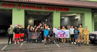 Strażacy na rowerach dla Michalinki. Charytatywna sztafeta dotarła do Zawoi