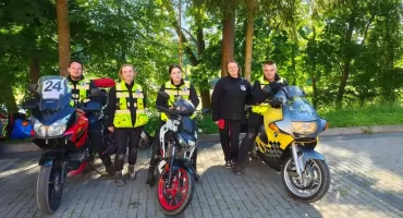 Motocykliści z Lachowic na Ogólnopolskich Mistrzostwach Ratownictwa KPP