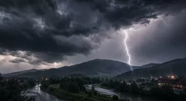 Ostrzeżenie meteorologiczne dla powiatu suskiego.