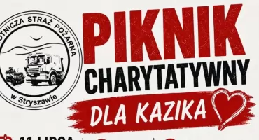 Piknik charytatywny dla Kazika w Stryszawie. Strażacy zapraszają mieszkańców do wspólnego pomagania