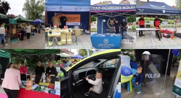 Bezpieczne wakacje zaczynają się od wiedzy. Piknik profilaktyczny na rynku w Suchej Beskidzkiej