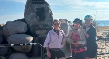 Trzy rowerzystki dotarły na Hel. Przejechały 786 kilometrów dla Kazika