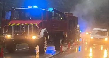 Pożar samochodu osobowego na Krowiarkach