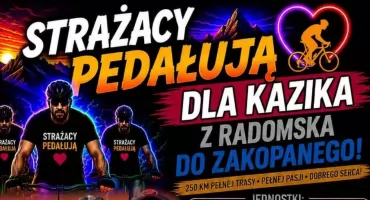 Strażacy pedałują dla Kazika. Pokonają 250 kilometrów z Radomska do Zakopanego  