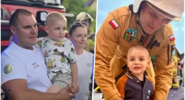 Strażacy przejdą plażą dla Kazika. Trzy dni zbiórki na leczenie chłopca